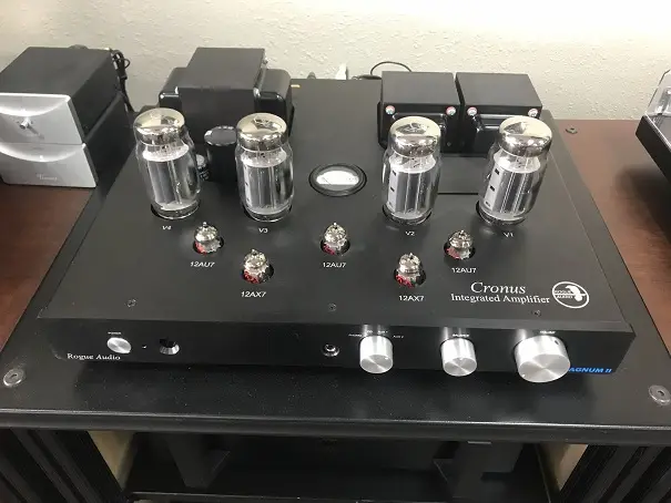 Rogue Audio Cronus Magnum tube integrated amplifier in the Bradfords showroom